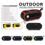 New Rixing NR5016 Wireless Portable Bluetooth Speaker Stereo Sound 10W System Music Subwoofer Column, Support TF Card, FM - Image 14