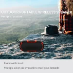 New Rixing NR5016 Wireless Portable Bluetooth Speaker Stereo Sound 10W System Music Subwoofer Column, Support TF Card, FM - Image 7