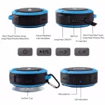C6a Outdoor Chuck Wireless Bluetooth Car Speaker Suction Cup Speaker, Support TF Card - Image 3