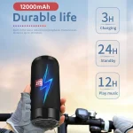 TG113C Column Portable Bluetooth Mini Speaker FM Radio Waterproof Subwoofer Phone Holder Wireless Loundpeakers - Image 4