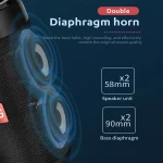 TG113C Column Portable Bluetooth Mini Speaker FM Radio Waterproof Subwoofer Phone Holder Wireless Loundpeakers - Image 6