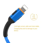 ENKAY ENK-CB203 Cloth Weaving Thread USB to 8 Pin Data Transfer Charging Cable, 8 Pin - Image 4