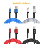 ENKAY ENK-CB203 Cloth Weaving Thread USB to 8 Pin Data Transfer Charging Cable, 8 Pin - Image 10