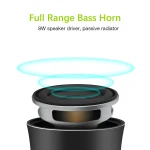 EWA A2 Pro Metal Speaker Outdoor Waterproof Bluetooth Sound Bass Speaker - Image 3