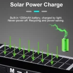 T&G TG182 Portable Column Wireless Stereo Music Box Solar Power waterproof USB AUX FM radio super bass - Image 7