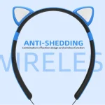 ZW29 Cat Ear Stereo Sound HIFI Fashion Outdoor Portable Sports Wireless  Bluetooth Headset with Mic & LED Light Glowing - Image 14