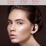 F900 Mini Earhook 180 Degree Freely Rotating Wireless Bluetooth 5.0 Earphone Car Handsfree Call Headphone - Image 15