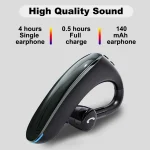 F900 Mini Earhook 180 Degree Freely Rotating Wireless Bluetooth 5.0 Earphone Car Handsfree Call Headphone - Image 3