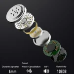 F900 Mini Earhook 180 Degree Freely Rotating Wireless Bluetooth 5.0 Earphone Car Handsfree Call Headphone - Image 6