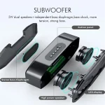 M5 Cool Owl Design Bluetooth Speaker LED Flash Wireless Loudspeaker FM Radio Alarm Clock TF Card - Image 5