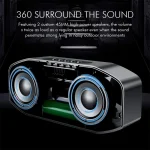 M5 Cool Owl Design Bluetooth Speaker LED Flash Wireless Loudspeaker FM Radio Alarm Clock TF Card - Image 7