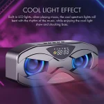 M5 Cool Owl Design Bluetooth Speaker LED Flash Wireless Loudspeaker FM Radio Alarm Clock TF Card - Image 8