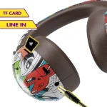 VJ086 Graffiti Headset Wireless Sports Bluetooth Headset Water Transfer Color Print Headset, Support TF, FM - Image 11
