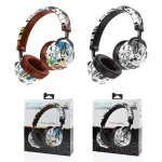 VJ086 Graffiti Headset Wireless Sports Bluetooth Headset Water Transfer Color Print Headset, Support TF, FM - Image 15