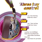 VJ086 Graffiti Headset Wireless Sports Bluetooth Headset Water Transfer Color Print Headset, Support TF, FM - Image 9