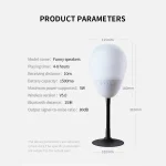 T6 Funny Bluetooth Speaker Flapping Relieve Stress Colorful Lights Soundbar Rubber Support TF Card - Image 13