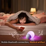 T6 Funny Bluetooth Speaker Flapping Relieve Stress Colorful Lights Soundbar Rubber Support TF Card - Image 4