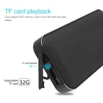 AEC BT-205 Portable Wireless Bluetooth Speaker Stereo Music Loudspeaker Built-in Microphone, Support TF Card - Image 6