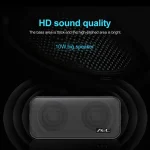AEC BT-205 Portable Wireless Bluetooth Speaker Stereo Music Loudspeaker Built-in Microphone, Support TF Card - Image 8