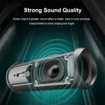 T&G TG191 20W Waterproof Bluetooth Speaker Stereo Double Diaphragm Subwoofer Portable Audio FM Radio - Image 4