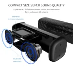 meidong MD-6110 Portable wireless Bluetooth Speaker Stereo 15W TF Music Subwoofer Metal Speakers for Outdoor - Image 2