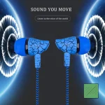 3.5mm Jack Crack Earphone Wired Headset Super Bass Sound Headphone Earbud with Mic for Mobile Phone Samsung Xiaomi MP3 4 - Image 6