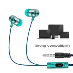 Metal Wired Earphone Super Bass Sound Headphones In-Ear Sport Headset with Mic for Xiaomi Samsung Huawei - Image 6