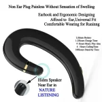 ET Bluetooth Earphone Wireless Headset Handsfree Ear Hook Waterproof Noise Reduction Earphone with Mic for Android IPhone - Image 2