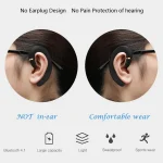 ET Bluetooth Earphone Wireless Headset Handsfree Ear Hook Waterproof Noise Reduction Earphone with Mic for Android IPhone - Image 4