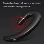 ET Bluetooth Earphone Wireless Headset Handsfree Ear Hook Waterproof Noise Reduction Earphone with Mic for Android IPhone - Image 10
