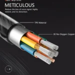 PTM D31 Earphone Stereo Bass Eardphones with Mic Handsfree Sport Gaming Eardphones for Mobile Phones Samsung Xiaomi - Image 8