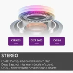 Large Capacity Bettery Handsfree Sport Wireless Bluetooth Stereo Earphones with Mic - Image 5