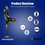 AiWei BT-01 Wireless Bluetooth Earphone with Microphone Hook Sports Earphone - Image 9