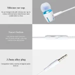 3.5mm Wired Earphone Earbuds Stereo Sound Metal Bass Headset with Mic for Smart Phone - Image 4