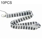 10 PCS Neck Lanyard for Label / ID / Badge / Mobile Phones, Size: 50 x 2cm, Note, Piano