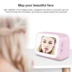 BT-511 Mini LED HD Mirror Bluetooth Speaker, Support 32GB TF Card & 3.5mm AUX & Dual Alarm Clock & Real-time Temperature & Hands-free Calling, White, Pink, Black, Red - Image 6