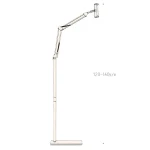 Live Folding Multifunctional Floor Stand For 4-13 Inch Cell Phone/Tablet/Switch, Retractable With Desktop Collet(Black), Retractable(Black) - Image 2