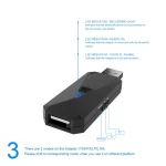 JYS-P4135 Wired + Wireless Bluetooth Gamepad Converter Adapter For PS4 / PS3 / Switch / PC - Image 4