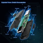 JYS-P4135 Wired + Wireless Bluetooth Gamepad Converter Adapter For PS4 / PS3 / Switch / PC - Image 6