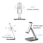 AP-7X Universal Aluminum Stand Desk Mount Holder for 4.7-9.7 inch Phone & Tablet PC - Image 4