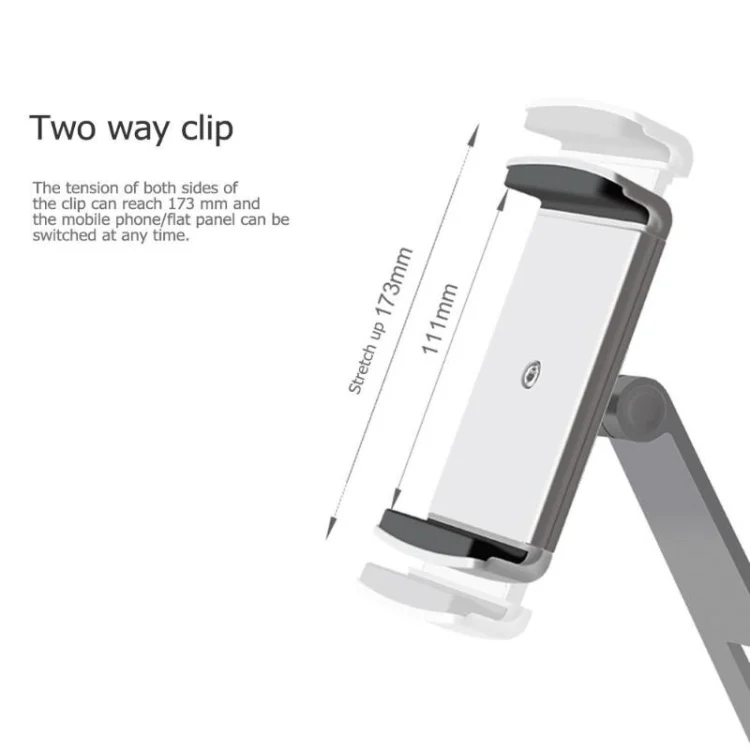 TBD0372783601B_6.webp AP-7X Universal Aluminum Stand Desk Mount Holder for 4.7-9.7 inch Phone & Tablet PC - Image 7