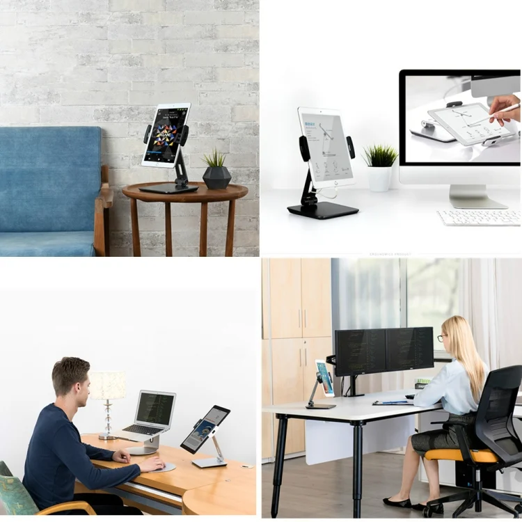 TBD0372783601B_9.webp AP-7X Universal Aluminum Stand Desk Mount Holder for 4.7-9.7 inch Phone & Tablet PC - Image 10