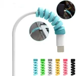 4pcs Spiral Style Silicone Data Cable Protective Cover Anti-wire Break Winder - Image 6