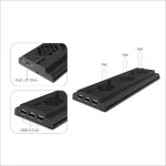 DOBE TYX-1768 Heat Dissipate Vertical Stand Base Cooling Dock Cooling Fan Bracket for Xbox One X Game Console - Image 4