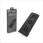DOBE TYX-1768 Heat Dissipate Vertical Stand Base Cooling Dock Cooling Fan Bracket for Xbox One X Game Console - Image 5