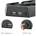 KJH PSLIM-03 Multi-function Host Bracket Cooling Fan Ultra-thin Machine Bracket Fan Charger for PS4 / SLIM Console - Image 5