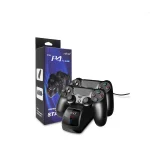 USB Dual Charger Dock Station with LED Indicator for PS4 Wireless Controller, SND-401 - Image 2