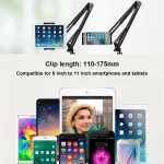 Universal 360 Degree Rotating Flexible Long Arm Lazy Phone Tablet Pad Holder Clip Bracket - Image 3