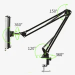 Universal 360 Degree Rotating Flexible Long Arm Lazy Phone Tablet Pad Holder Clip Bracket - Image 5