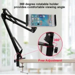 Universal 360 Degree Rotating Flexible Long Arm Lazy Phone Tablet Pad Holder Clip Bracket - Image 6